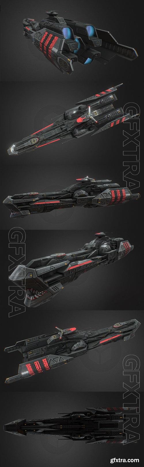 Battleships - Falcatus 3D Model