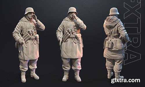 German Soldier 3D Model