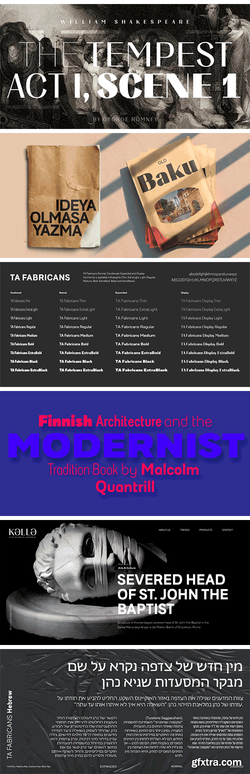 TA Fabricans Font Family