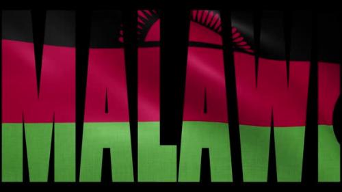 Videohive - Malawi Flag Into Country Name - 38219915 - 38219915