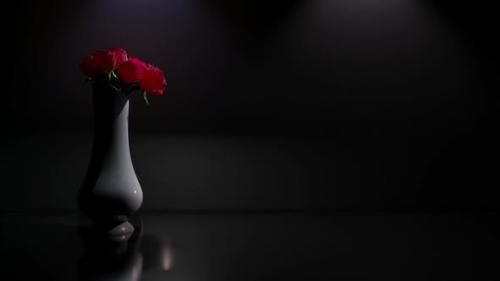 Videohive - Rose Petals Falling From Vase - 38239806 - 38239806