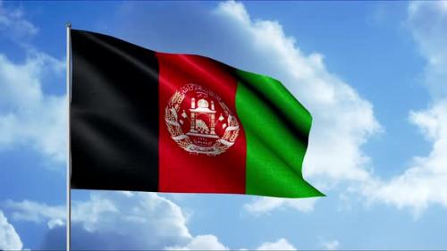 Videohive - Afghanistan Flag Waving in the Wind Seamless Loop - 38155029 - 38155029