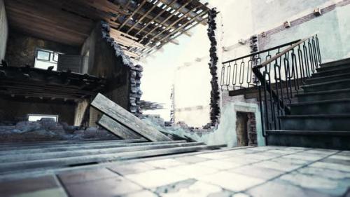Videohive - Abandoned Ruined Building After War - 38161788 - 38161788