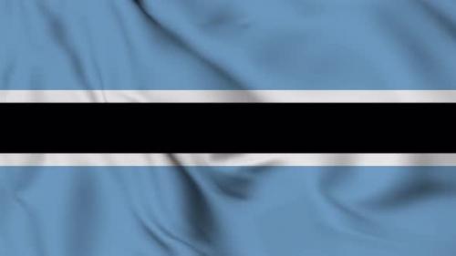 Videohive - Botswana flag seamless closeup waving animation - 38172723 - 38172723