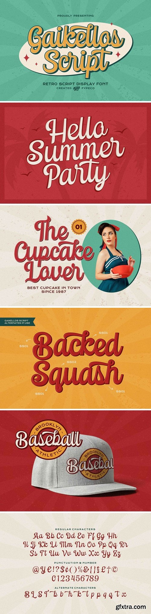 FontBundles - Gaikellos Script - Retro Script Font 1980559