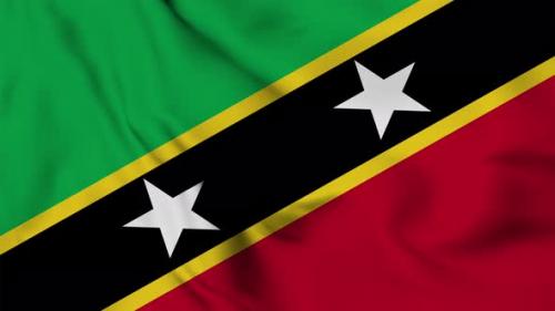 Videohive - Saint Kitts and Nevis flag seamless waving - 38115712 - 38115712