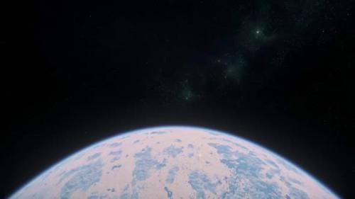 Videohive - 3D animation of a view from space to the planet Earth. Rotation of the planet with animation of the - 38117704 - 38117704