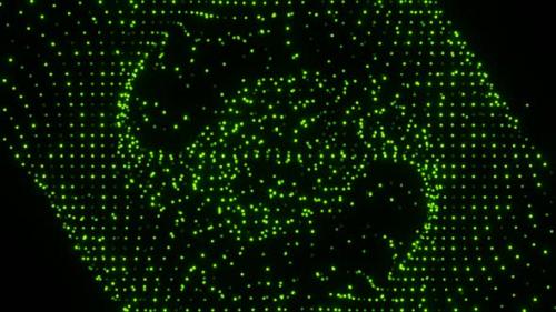 Videohive - Small Luminous Green Particles Looping Background - 38122286 - 38122286