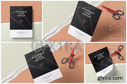 A4 Portrait Flyer Mockups 94YS5FD