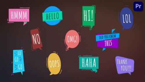 Videohive - Speech Bubbles [Premiere Pro] - 38278295 - 38278295