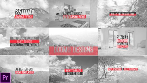 Videohive - 25 Title Animations - 38292750 - 38292750