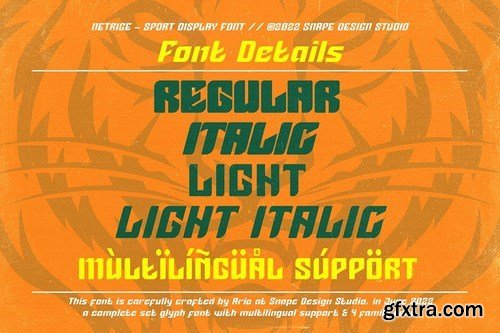 Netigre - Sport Font