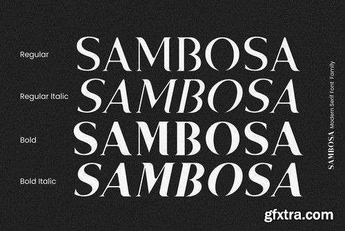 Sambosa - Modern Serif Font