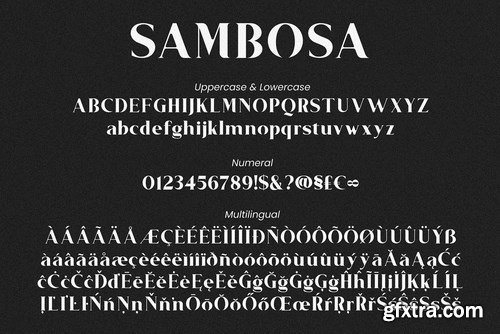 Sambosa - Modern Serif Font