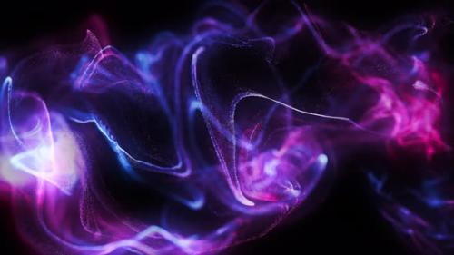 Videohive - Glowing Colorful Particles Background Loop 4K - 38261660 - 38261660