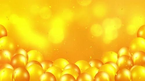 Videohive - Gold Balloons Background - 38262482 - 38262482