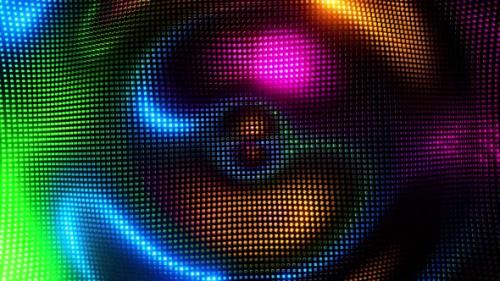 Videohive - Radially rotating multicolored cubes - 38288196 - 38288196