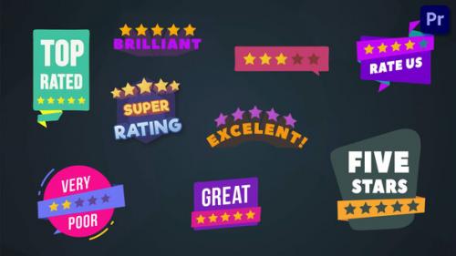 Videohive - Five Stars Rating Badges [Premiere Pro] - 38308232 - 38308232