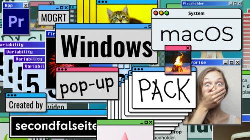 Videohive - Windows / macOS Pop-up Pack | Premiere Pro - 38309473 - 38309473