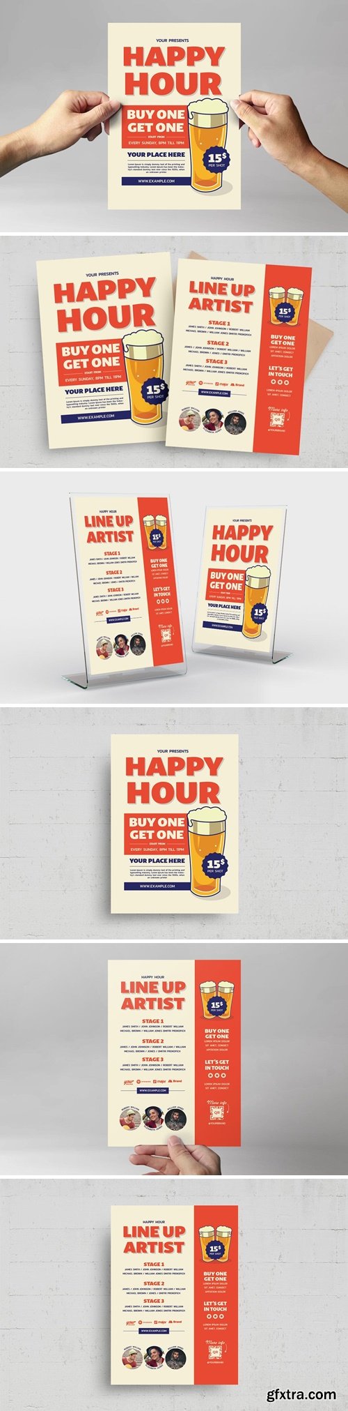 Happy Hour Beer Flyer Template HFAMKLW