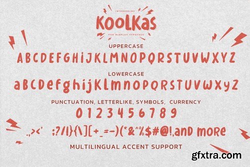 Koolkas - Fun Display Typeface