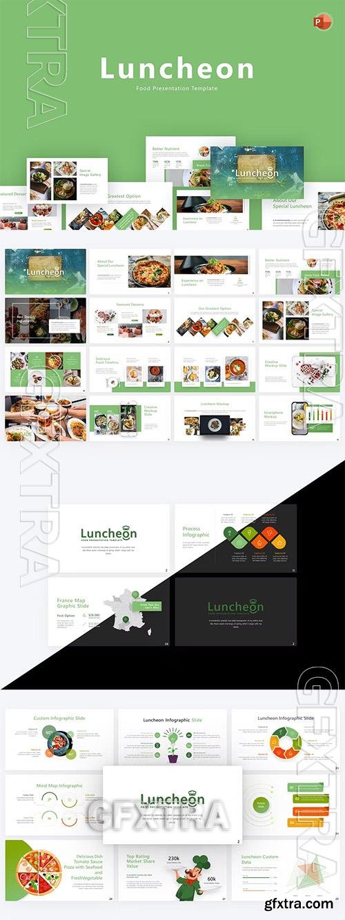 Luncheon Food PowerPoint Template YZJ2NAK