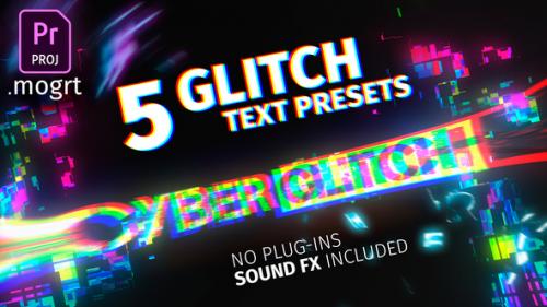 Videohive - 5 Glitch Title Presets For Premiere Pro MOGRT - 27773583 - 27773583