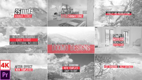 Videohive - 25 Title Animations Premiere Pro - 38292750 - 38292750