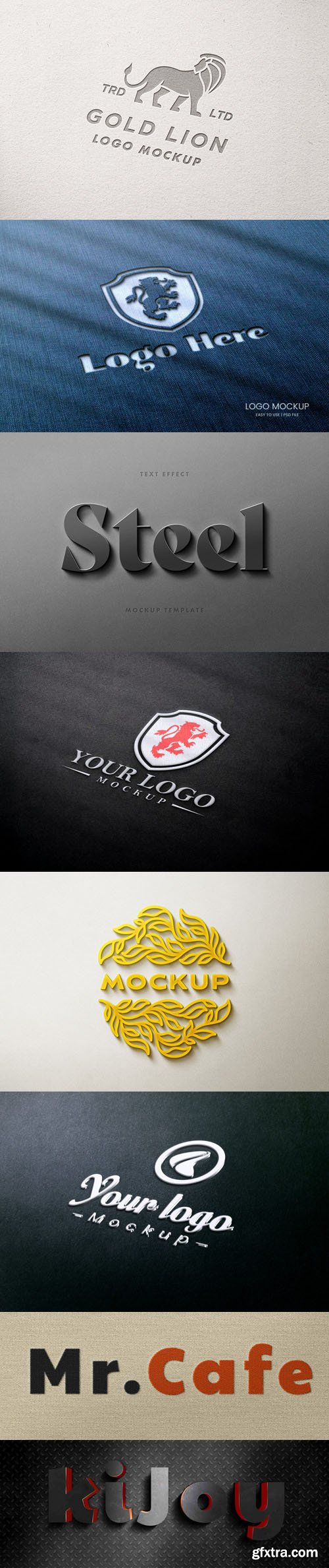 19 Modern Logo PSD Mockups Templates Vol.2