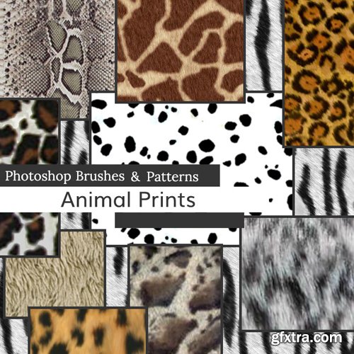 Animals Prints - Brushes & Patterns for Photoshop & Elements