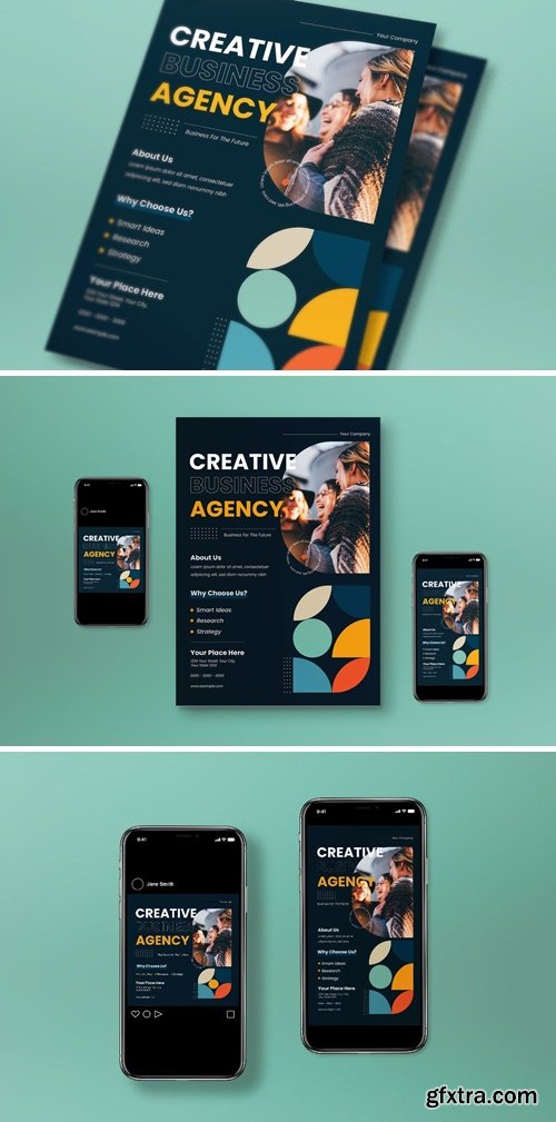 Creative Business Agency Flyer Set 3G3JHPV