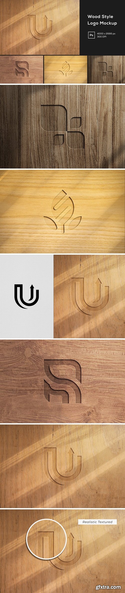 Wood Style Logo Mockup GEX3DK8