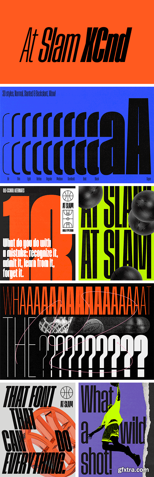 At Slam XCnd Font Family