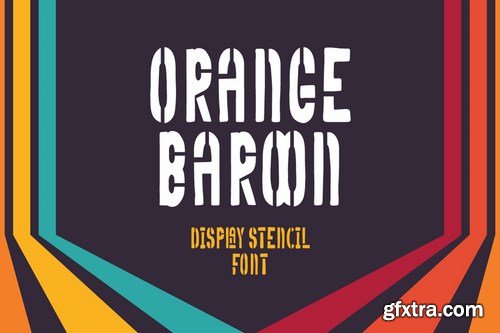 Orange Baroon - Stencil Font