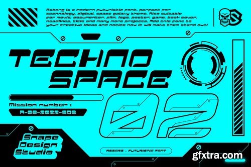 Asborg – Futuristic Font