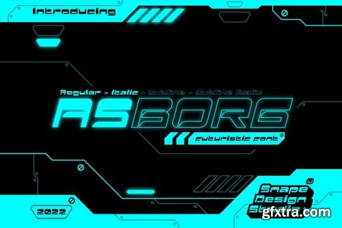 Asborg – Futuristic Font