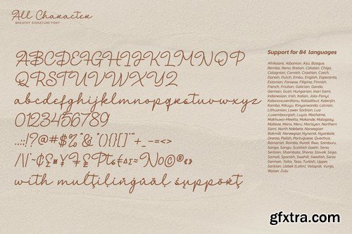 Breathy Signature Font