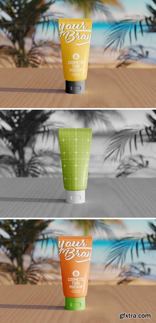 Mate Cosmetic Tube Scene Mockup TSSARKK