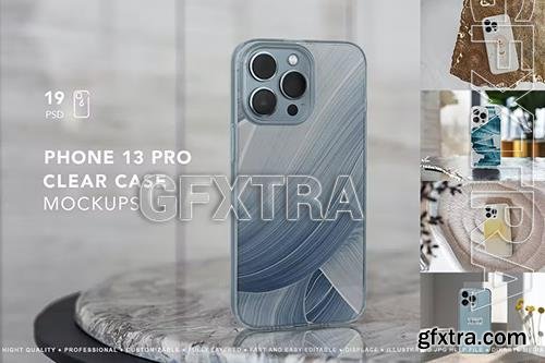 Phone 13 Pro Clear Case MockUp SA43HT9