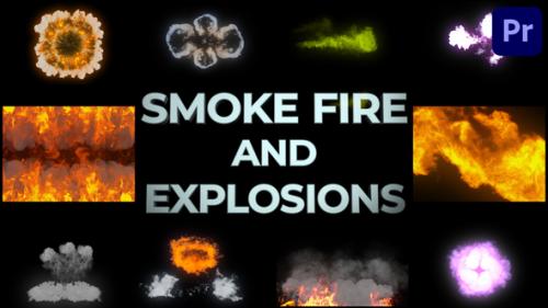 Videohive - Smoke Fire And Explosions for Premiere Pro - 38316968 - 38316968