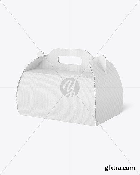 Corrugated Box w/ Handle Mockup 95148