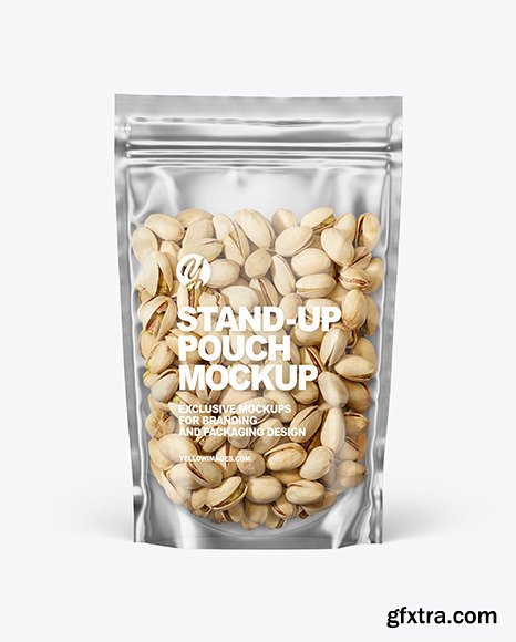 Clear Plastic Pouch w/ Pistachios Mockup 95102