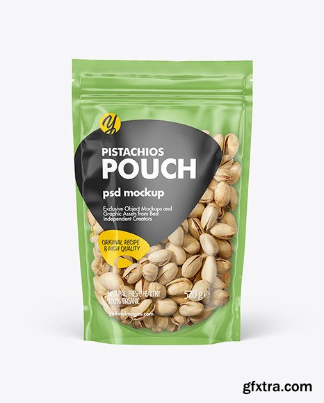 Clear Plastic Pouch w/ Pistachios Mockup 95102