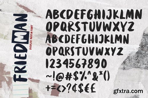 Friedman - Display Brush Font