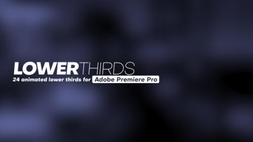 Videohive - 24 Lower Thirds for Premiere Pro - 38317487 - 38317487