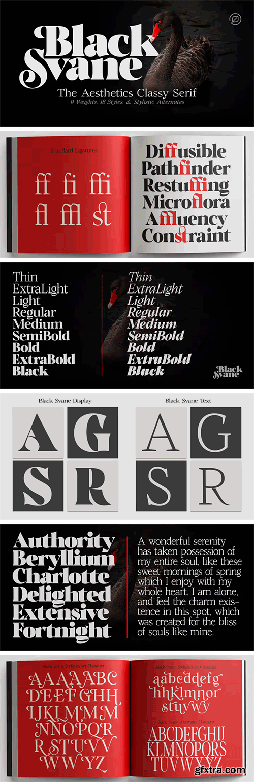 Black Svane Font Family