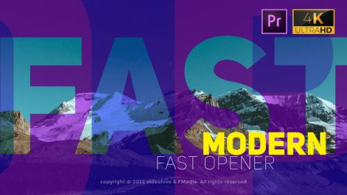 Videohive - Modern Fast Opener - Premiere Pro - 38321880 - 38321880