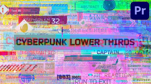 Videohive - Cyberpunk Lower Thirds PP - 38339664 - 38339664