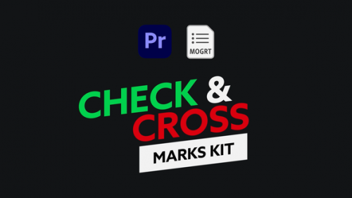 Videohive - Check & Cross Marks Kit for Premiere Pro - 38351253 - 38351253