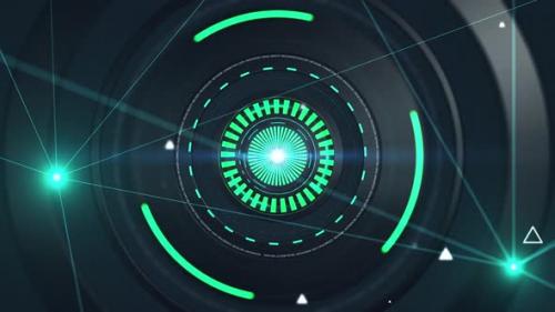 Videohive - Digital eye, Digital Circle spin,technology background - 38341678 - 38341678